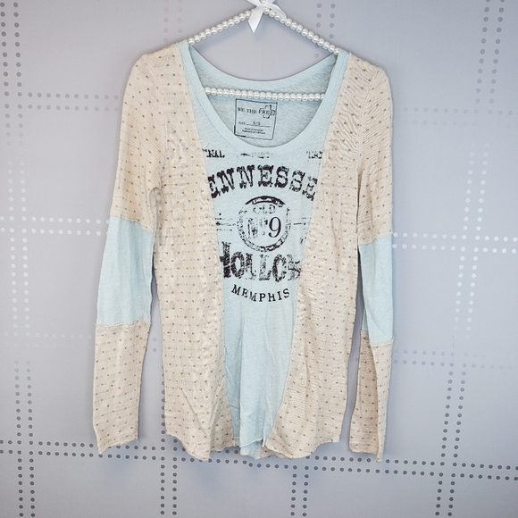 Free People Sweaters - Free People | Tennessee Mixed Knit Graphic Sweater